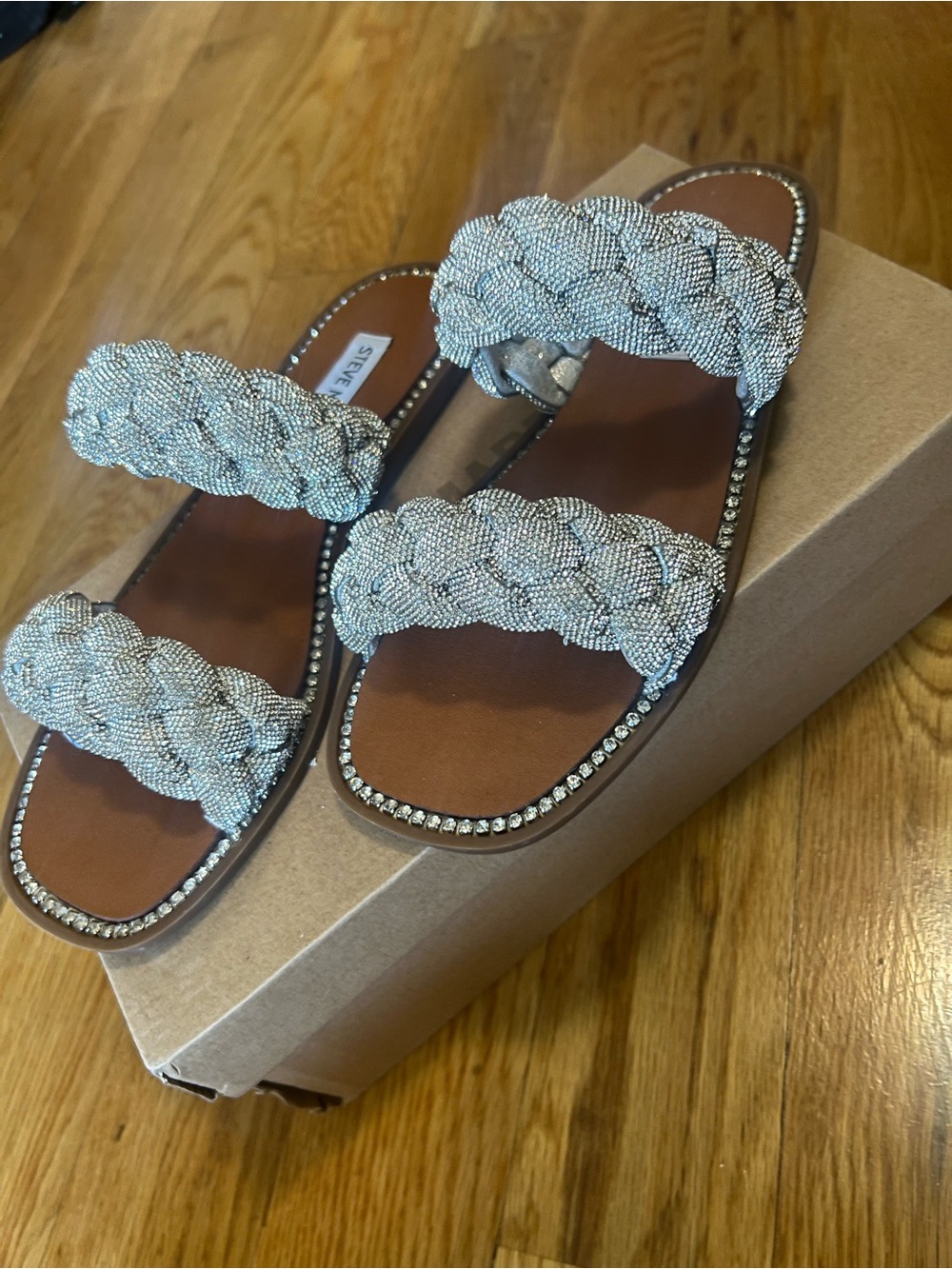 Steve Madden Newbie Rhinestone Sandals